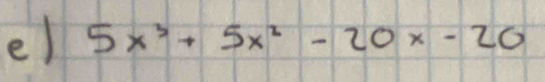 5x^3+5x^2-20x-20