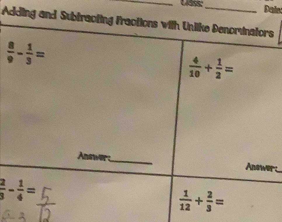 Dais:
Adding and Subtracs
r: