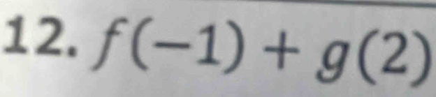 f(-1)+g(2)