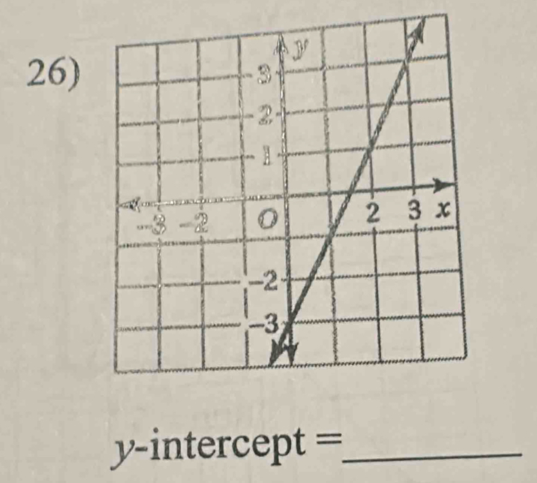 y-inter ∠ O 6° ) || = _