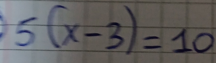 5(x-3)=10