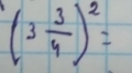 (3 3/4 )^2=