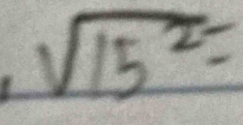 sqrt(15^2)=