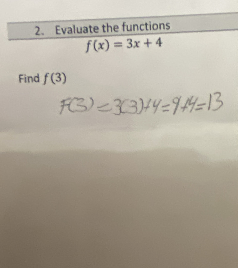 Find f(3)