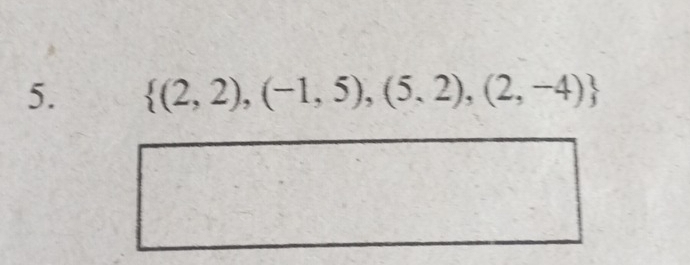  (2,2),(-1,5),(5,2),(2,-4)