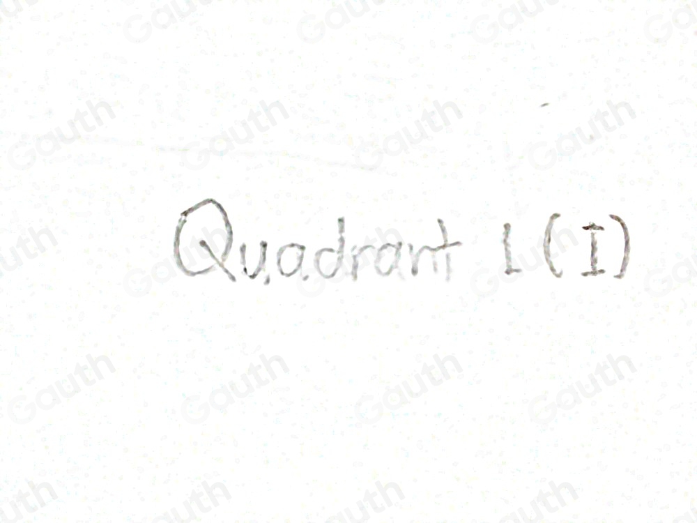 Solved: In which quadrant is Point A located? Quadrant 1 (I) 'Quadrant ...