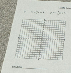 LCAN: Solv
1) y= 3/2 x-3 y=- 3/2 x+3
Solution:
_