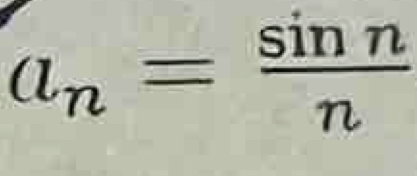 a_n= sin n/n 