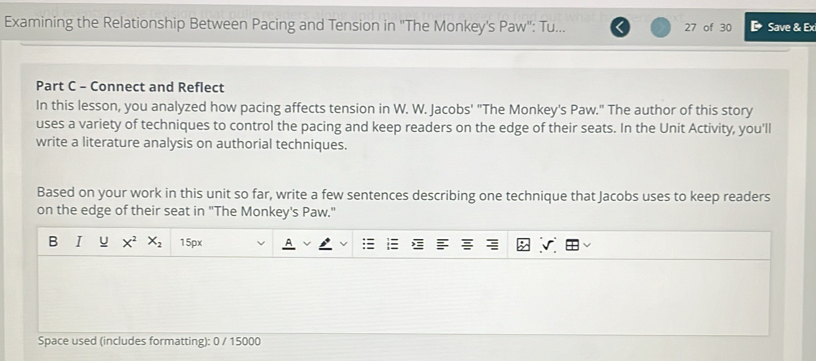 Solved: Examining the Relationship Between Pacing and Tension in ''The ...