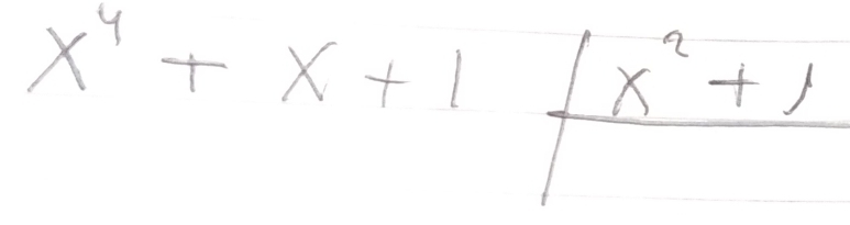 x^4+x+1frac frac (x^2+)