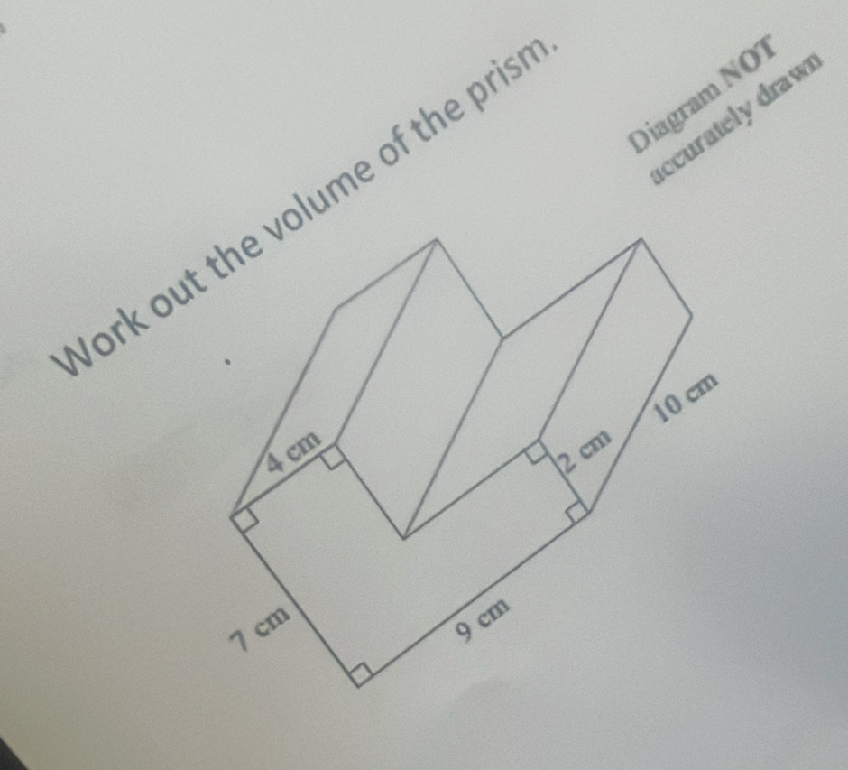 Diagram NOT 
ccurately draw