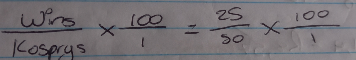  wirs/K ofcos 1=1=frac 1001= 25/50 *  100/1 