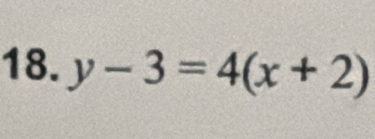 y-3=4(x+2)