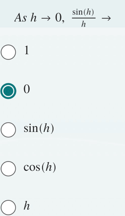 Ashto 0, sin (h)/h 
1
0
sin (h)
cos (h)
h