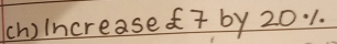 ch)increase by 20.1.