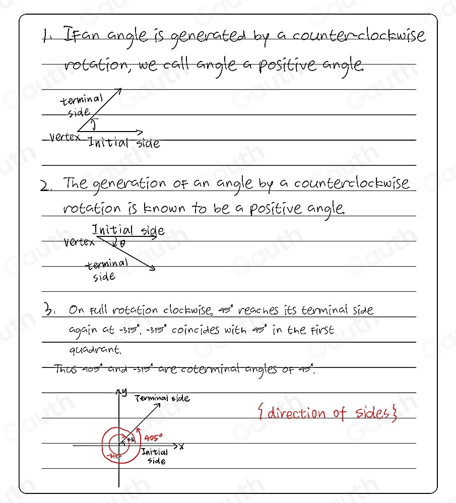 Solved: State what a positive and negative angle signifies and explain ...