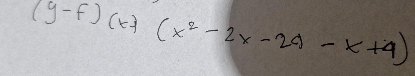 (y-f)(x)(x^2-2x-2y-x+4)