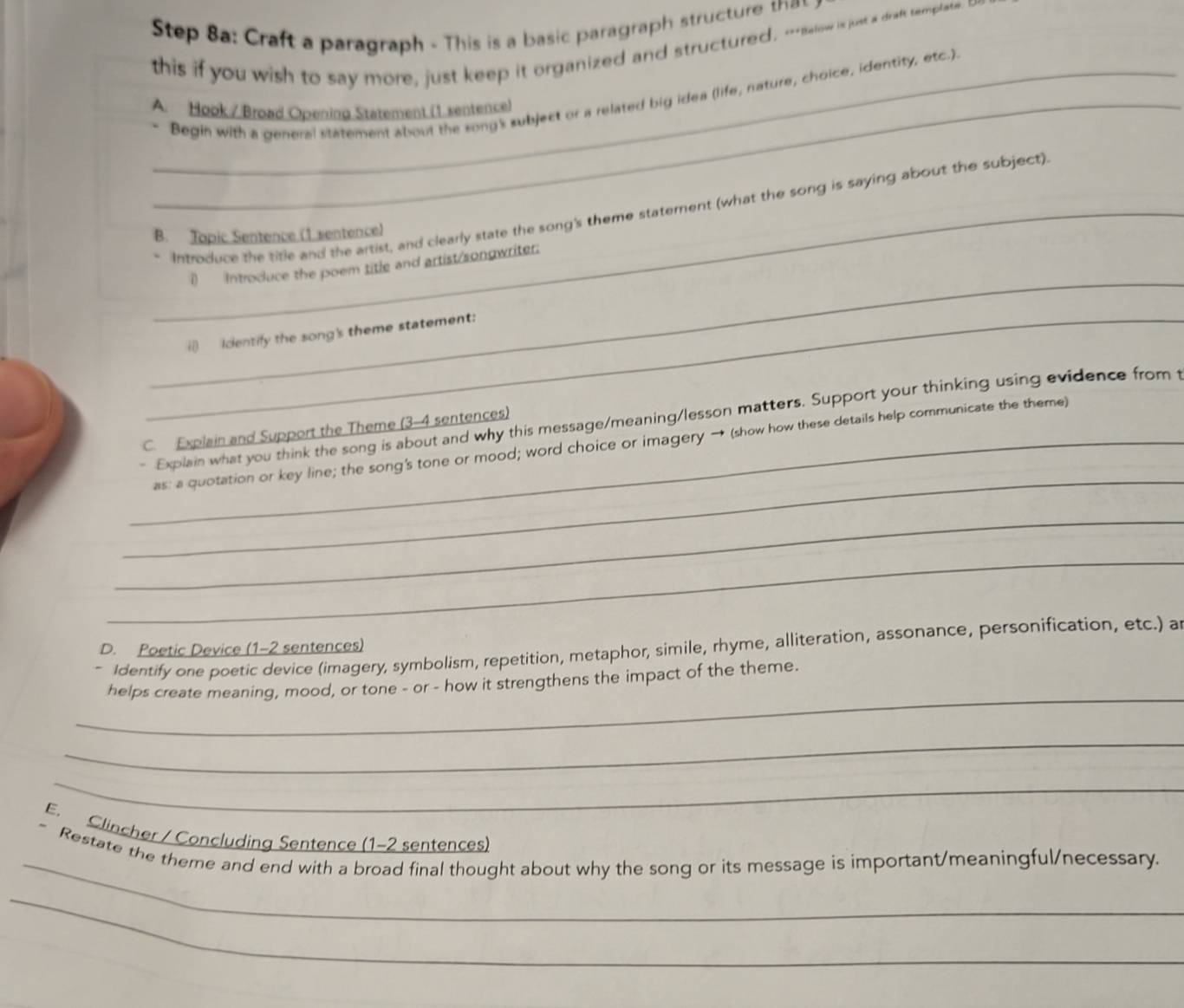 Solved: Craft a paragraph - This is a basic paragraph structure tha ...