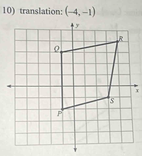 translation: (-4,-1)