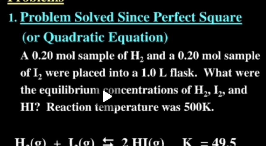 تم الحل:Problem Solved Since Perfect Square (or Quadratic Equation) A 0 ...