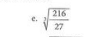 sqrt[3](frac 216)27