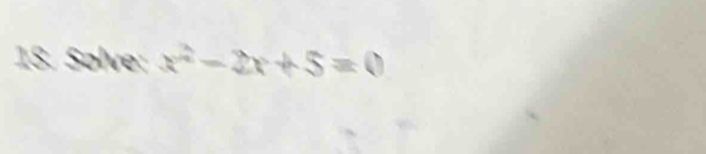 Sølve: x^2-2x+5=0