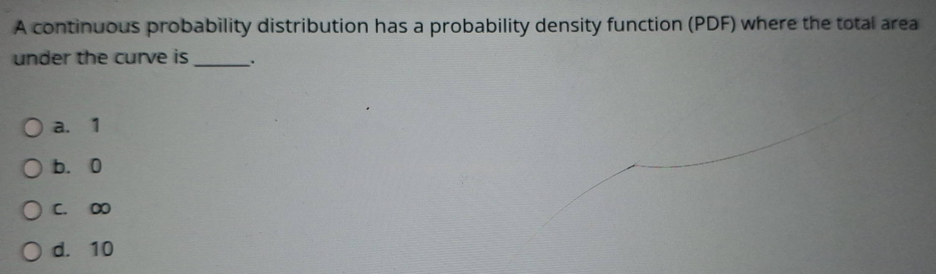 Solved: A continuous probability distribution has a probability density ...
