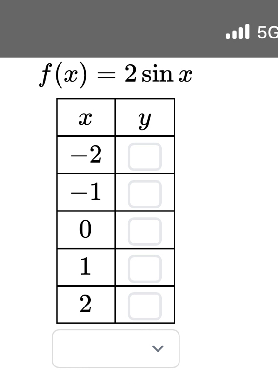 5G
f(x)=2sin x