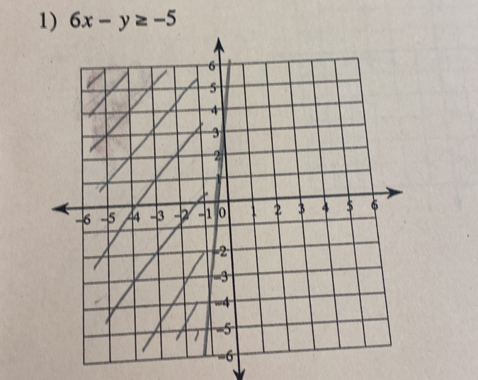 6x-y≥ -5