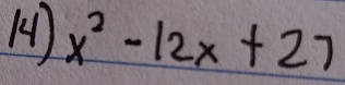 x^2-12x+27