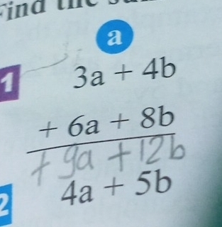 a 
1 
6ª sự 
1- 1
4a+5b