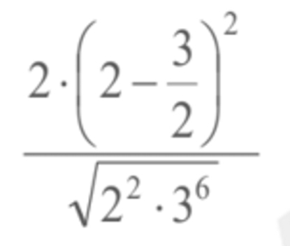 frac 2· (2- 3/2 )^2sqrt(2^2· 3^6)