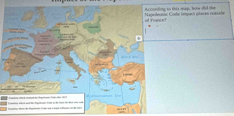 to this map, how did the 
c Code impact places outside 
? 
(1075)