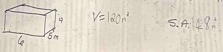 V=120n^3
5. A:148n^2