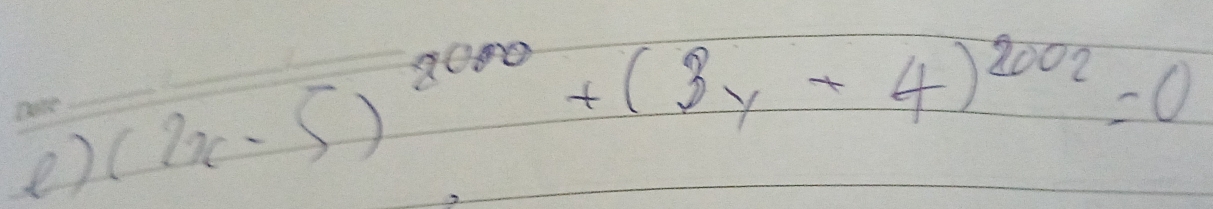 (2x-5)^2000+(3y-4)^2002=0