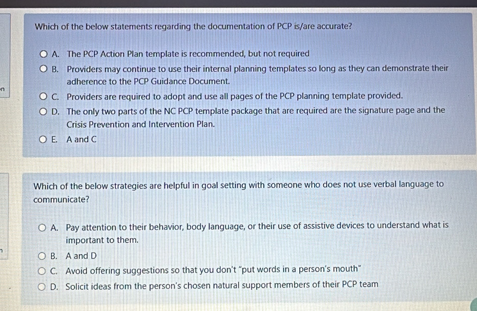 Solved: Which of the below statements regarding the documentation of ...