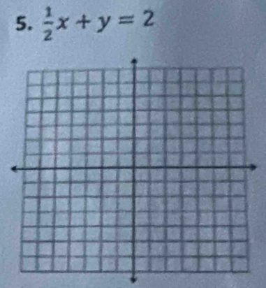  1/2 x+y=2