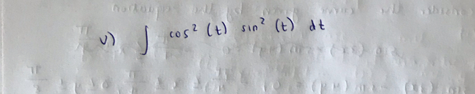 ∈t cos^2(t)sin^2(t)dt