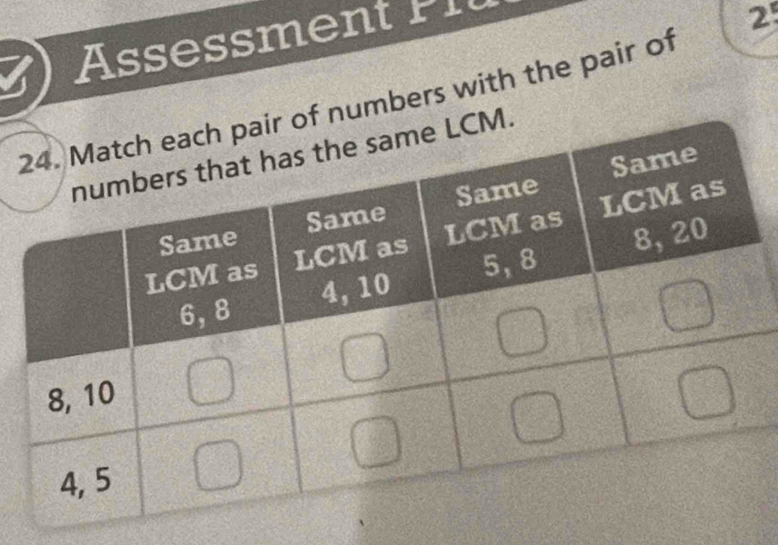 Assesment 
2 
f numbers with the pair of 
.