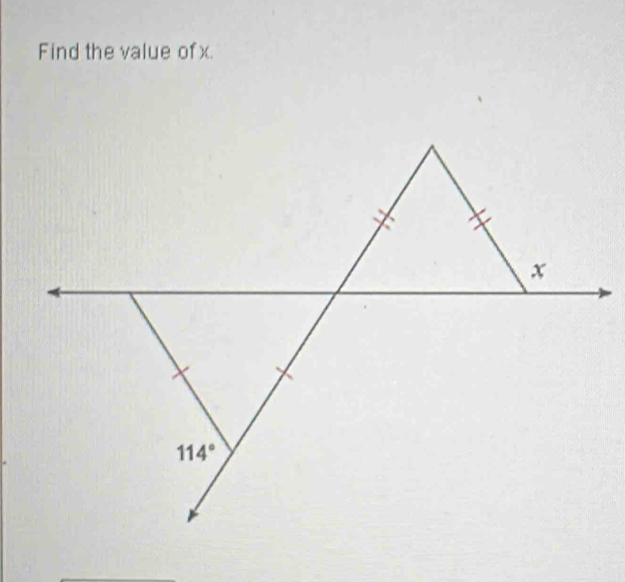 Find the value ofx.