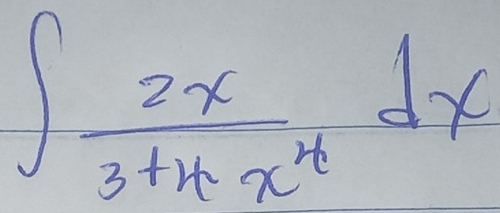 ∈t  2x/3+4x^4 dx