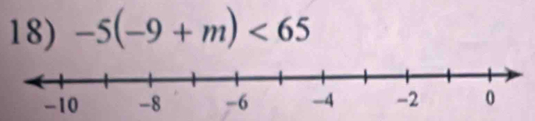 -5(-9+m)<65</tex>