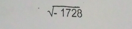 sqrt(-1728)