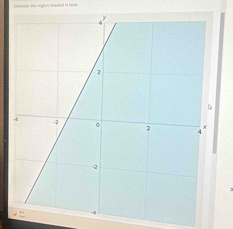 Consider the region shaded in blue.
3