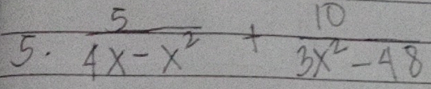  5/4x-x^2 + 10/3x^2-48 