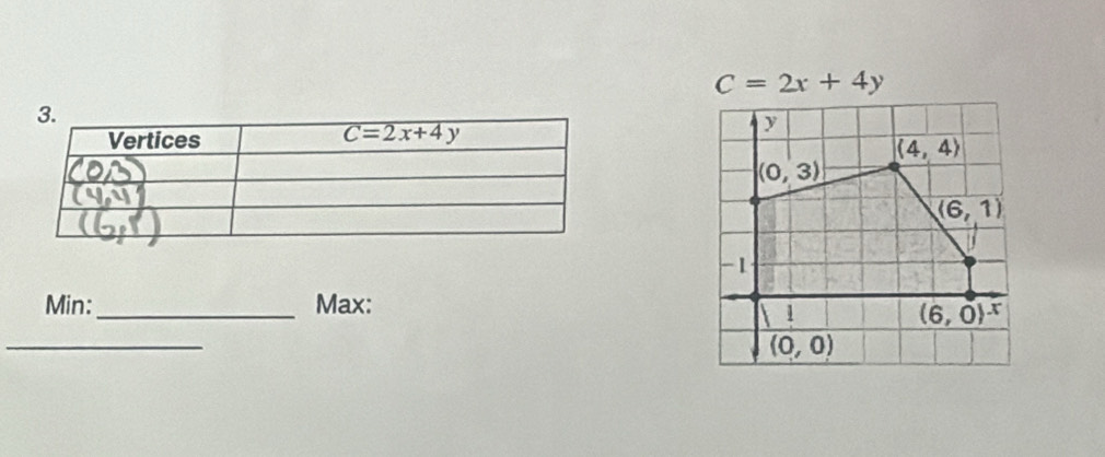 C=2x+4y
Min:_ Max:
_