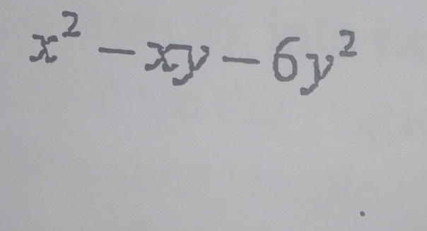 x^2-xy-6y^2