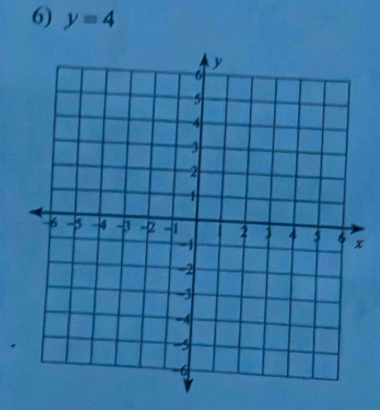 y=4