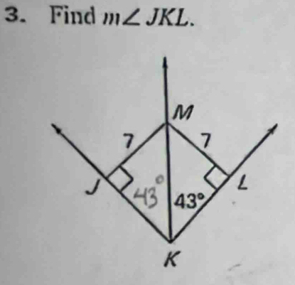 Find m∠ JKL.