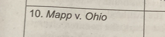 Mapp v. Ohio